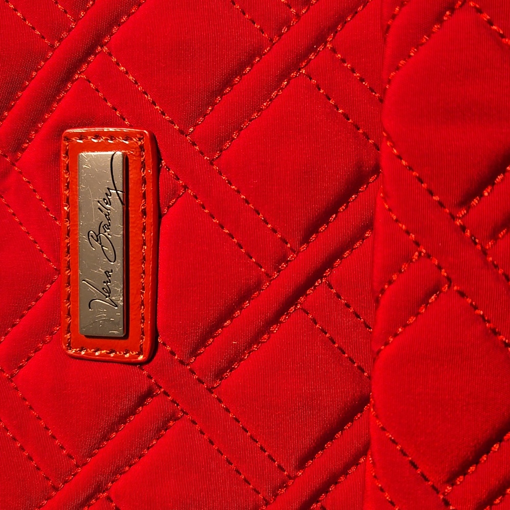 Vera Bradley Backpack Red Quilted - Picture 3 of 9